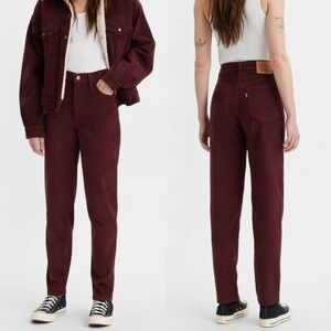 NWT Levis High Waisted Mom Jeans in Decadent Chocolate
